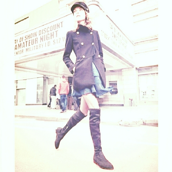 Classy Chic Fitted Vince Camuto Slate Gray Boots - Picture 2 of 8